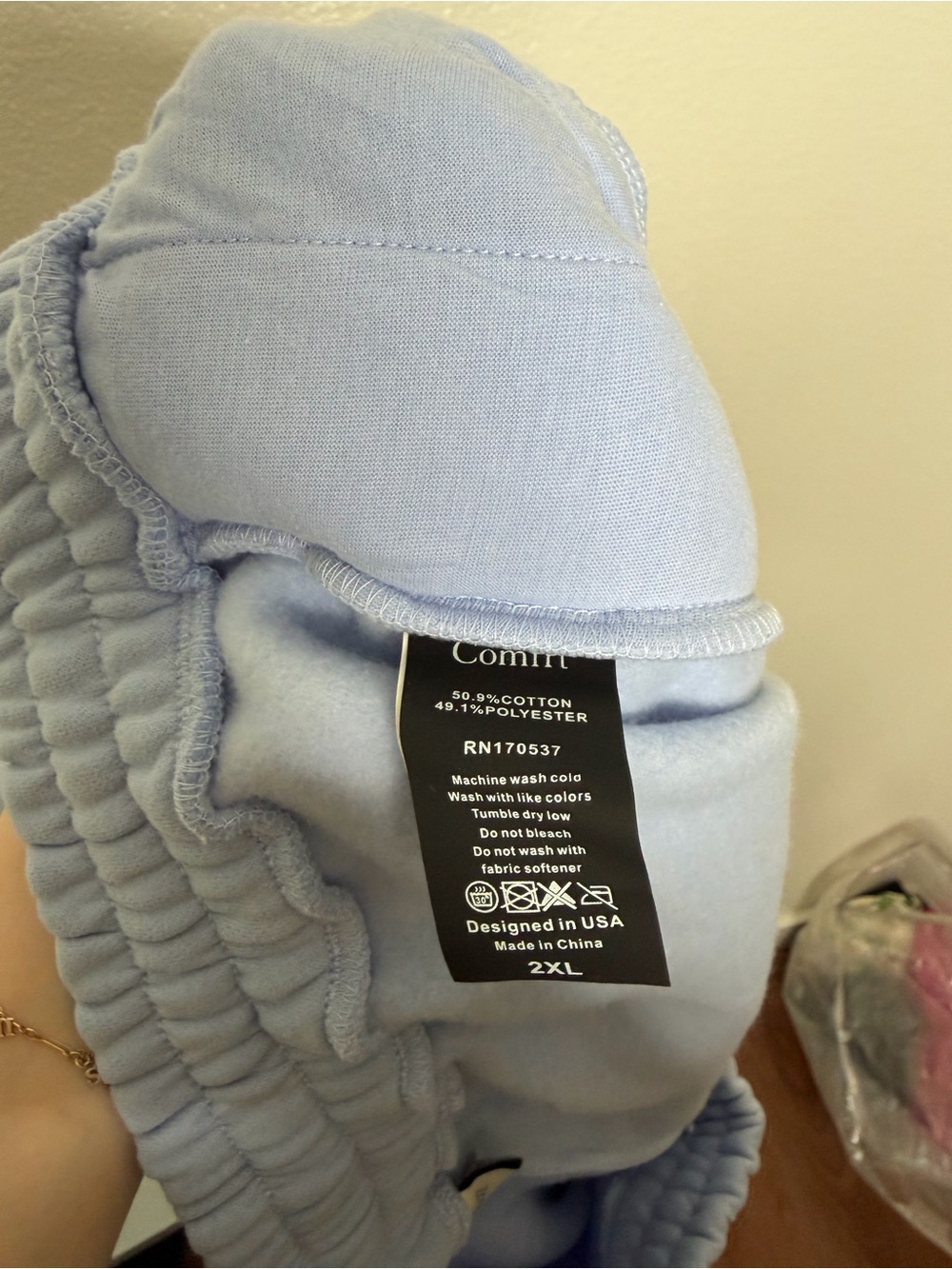 Comfrt Collection Pastel Edit Purple and Blue Athletic Shorts 2x - Picture 11 of 12